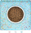 Ptlom Dog Food Mat Anti-Slip Dog Bowl Mats by PTLOM