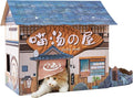 SMILE PAWS Cat Beds for Indoor Cats, Cardboard Cat House by SmilePaws