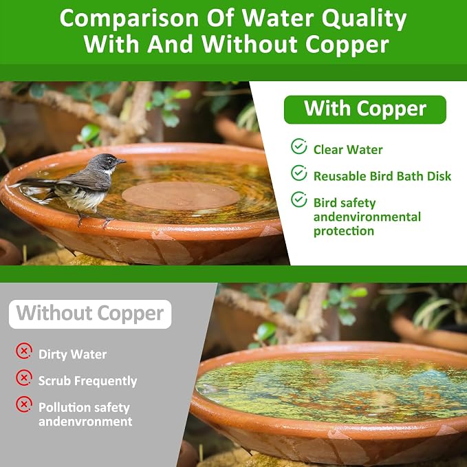 Bird Bath Copper Disk, 99.99% Pure Copper - Image 4