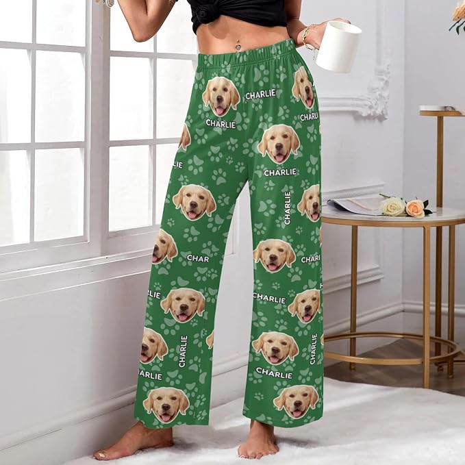 Custom Pajamas Pants with Photo - Image 4