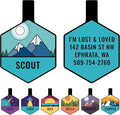 GoTags Silent Dog Tag, Personalized Engraved Hexagon Silicone Dog and Cat Name by GoTags