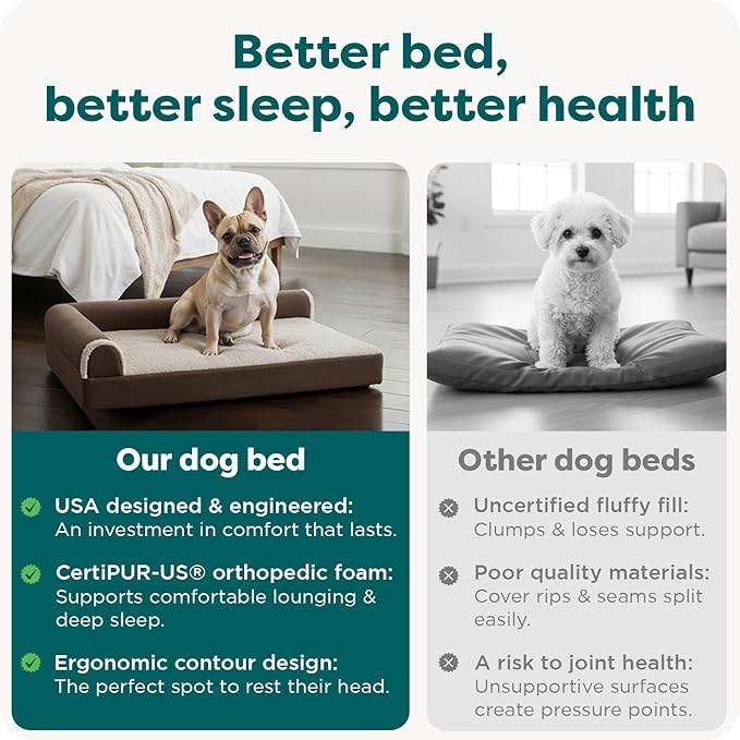 Furhaven Orthopedic Dog Bed for Medium/Small Dogs w/ Removable Bolsters & - Image 7