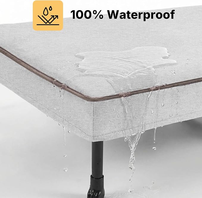 Veehoo Elevated Dog Bed with Waterproof Cushion, Cooling Raised Dog Beds with - Image 4