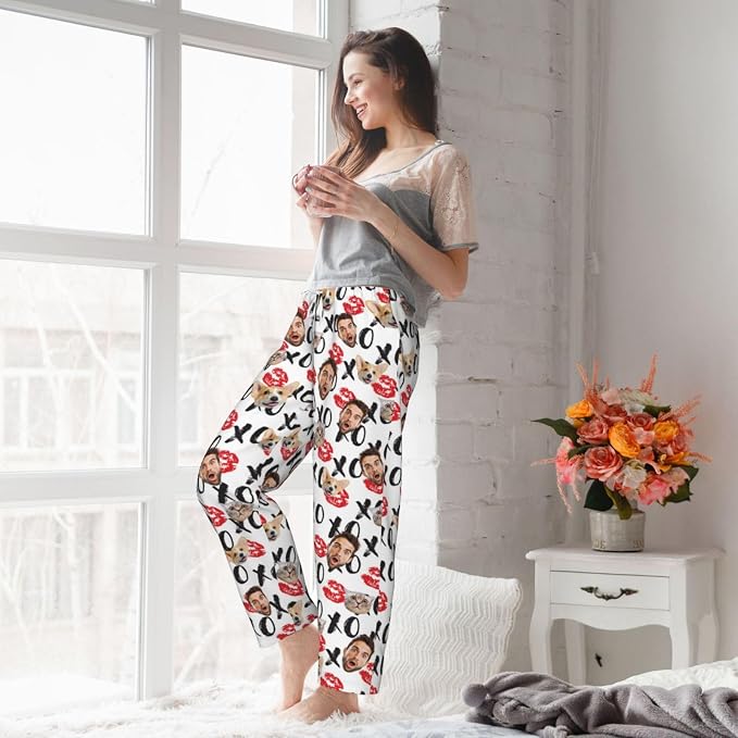 Custom Pajamas Pants Plaid Personalized Funny PJ Pant Design - Image 6