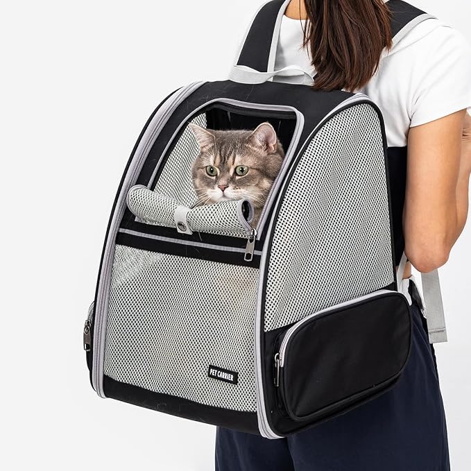 Cat Backpack，Expandable Cat Carrier Backpack, Dog Backpack Carrier and Pet - Image 9