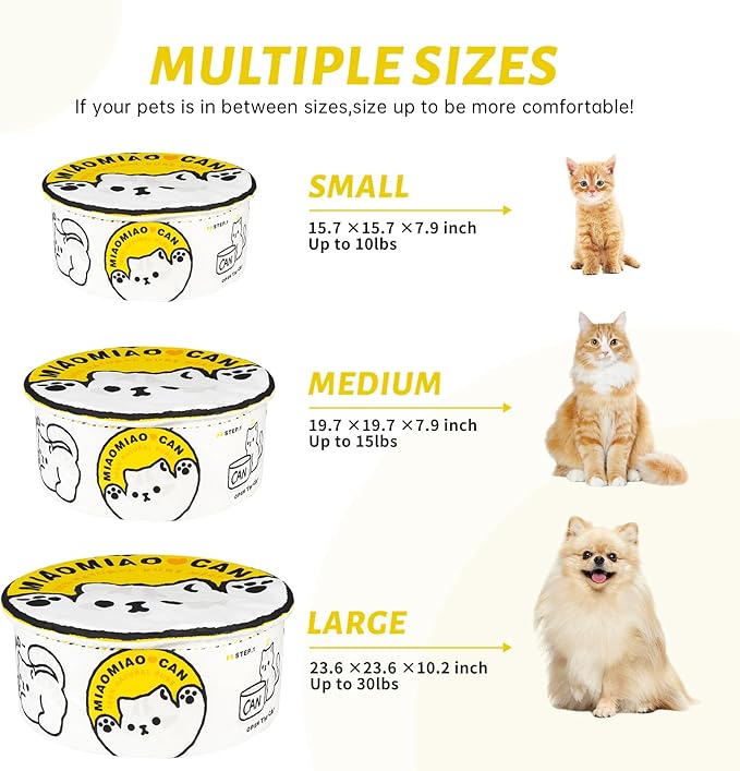 寵幸 Ramen Noodle Dog & Cat Bed, Keep Warm and Super Soft Creative Pet Nest - Image 6