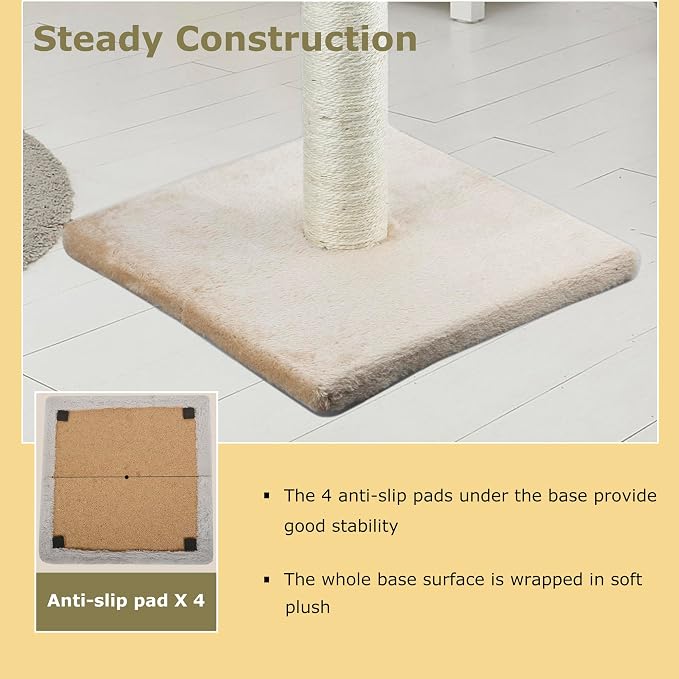 Dimaka 29" Height Tall Cat Scratching Post, Claw Scratcher - Image 4