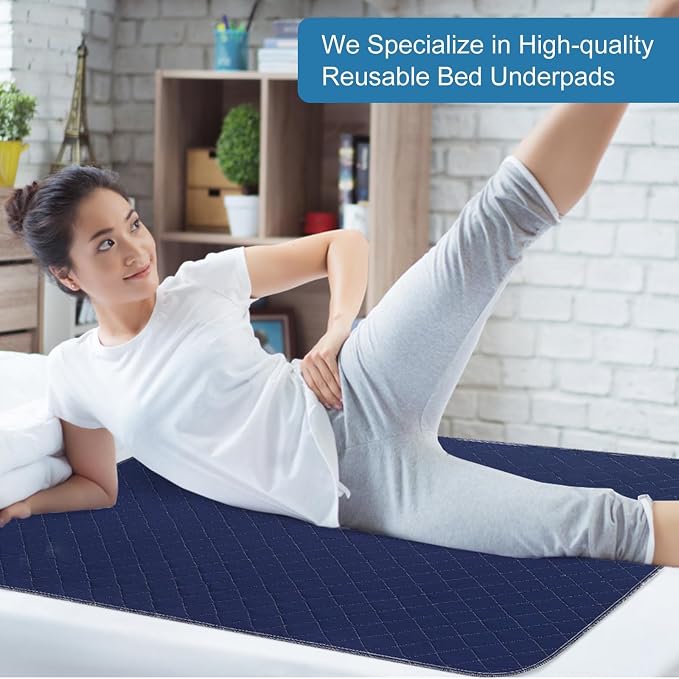 OUTCREATOR® Washable Bed Pads 34" x 36", Incontinence Mattress Protector - Image 7
