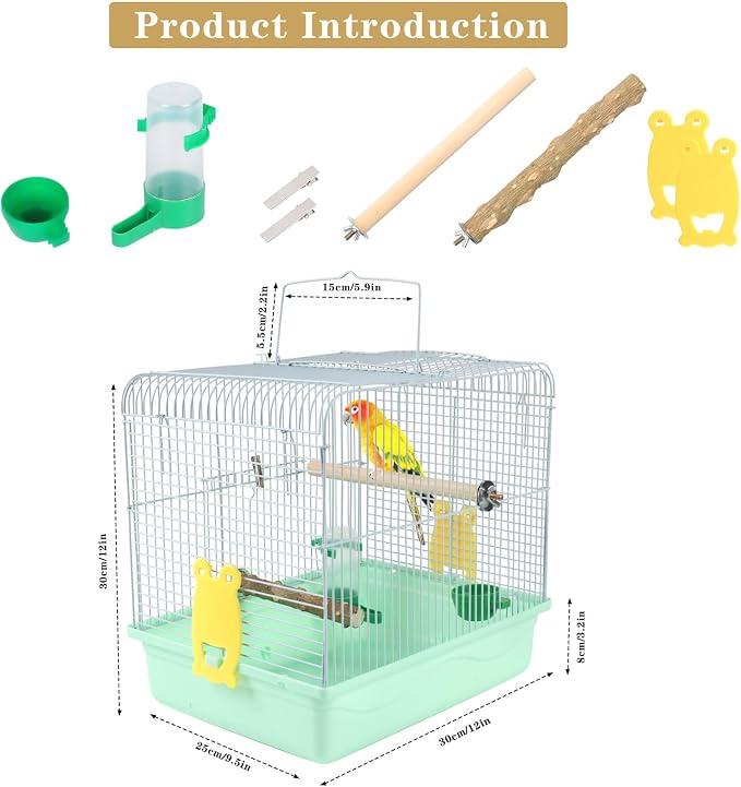 Portable Bird Cage for Small Birds - Image 3