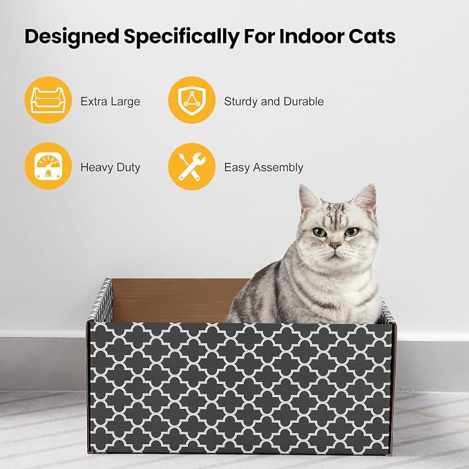 Cardboard Cat Scratcher Box - Image 2