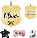 Ultra Joys Cat ID Tag Personalized Pet Tags, Durable Stainless Steel Small Pet by UltraJoys