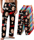 Custom Pajama Pants with Face customized PJ Pants Christmas Valentine gifts by Unknown