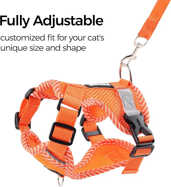 Cat Harness and Leash Escape Proof Large Kitten Harness Ragdoll Cat Vest - Image 4