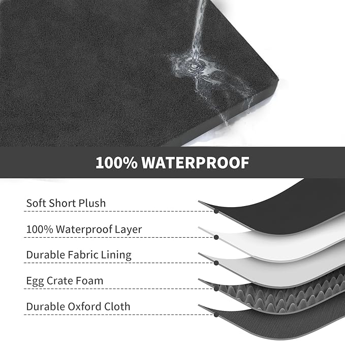 Orthopedic Dog Bed for Large Dogs, Plush Washable Pet Bed for Large Size Dogs - Image 6