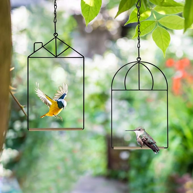 MIXXIDEA 3PK Hummingbird Perch, Hummingbird Swing - Image 5