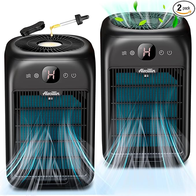 2-Pack Air Purifiers for Home Large Room Up to 908 Sq Ft Each One, HEPA Air by Aircillin