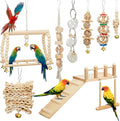 10 Pcs Parrot Swing Toys and Bird Perches Platform by Sonwyoung
