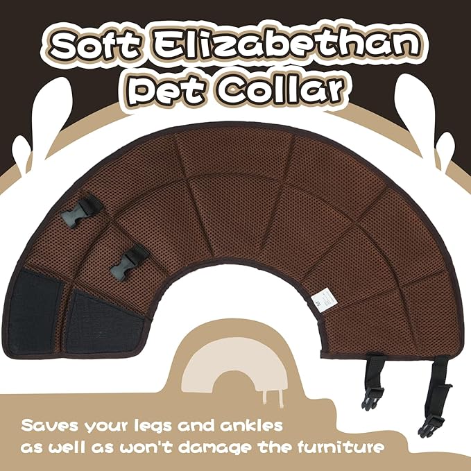 Dog Cone Collar Soft Cone for Medium Dogs After Surgery Adjustable Elizabethan - Image 7