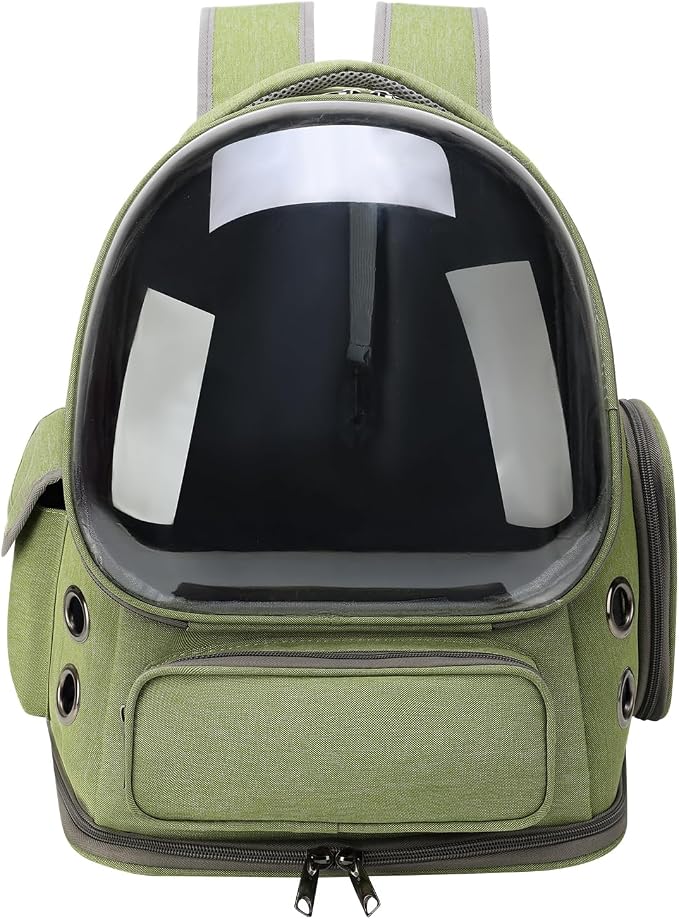 Cat Backpack Carrier for Cats and Small Dogs, Breathable Cat Bubble Backpack by GixDix