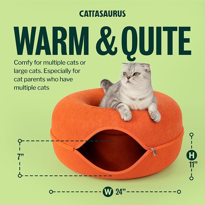 Cattasaurus Peekaboo Cat Cave Donut - Image 6