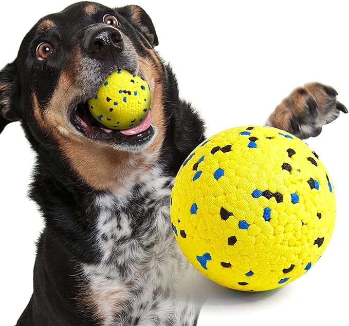 Dog Balls Tennis Ball Dog Toys for Aggressive Chewers, Floating Water Toy by KittyandDogFunwithKimee