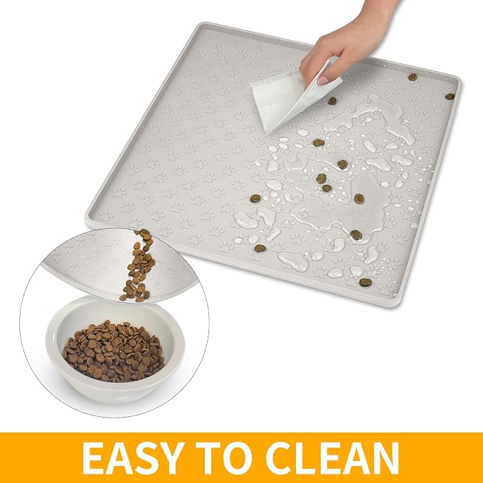 Ptlom Dog Food Mat Anti-Slip Bowl Mats - Image 6