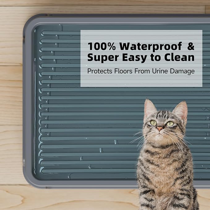 Cat Ramp for Litter Box Elevated Litter Ramp for Cat Litter Boxes, Washable - Image 5