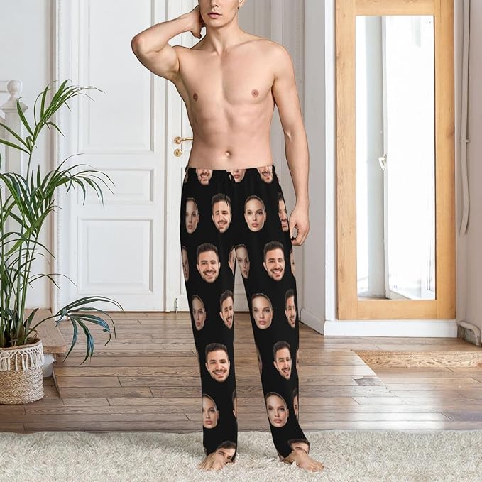 Custom Pajama Pants with Face customized PJ Pants Christmas Valentine gifts - Image 3
