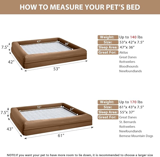 WNPETHOME XXXL Big Dog Bed, Washable Dog Couch - Image 3