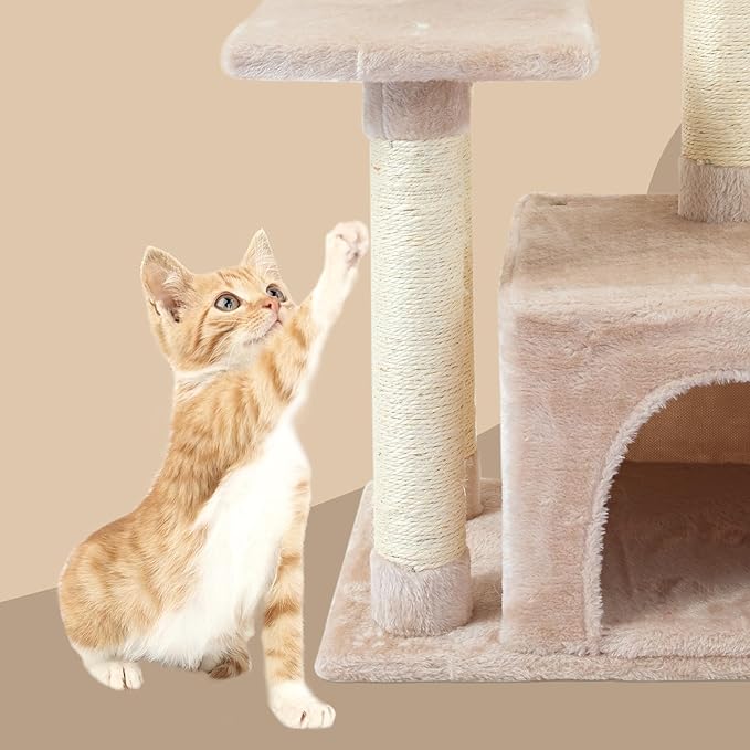 FISH&NAP Cute Cat Tree Kitten Cat Tower - Image 8