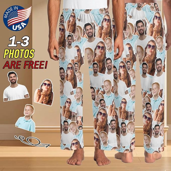 Custom Pajamas Pants with Photo - Image 5