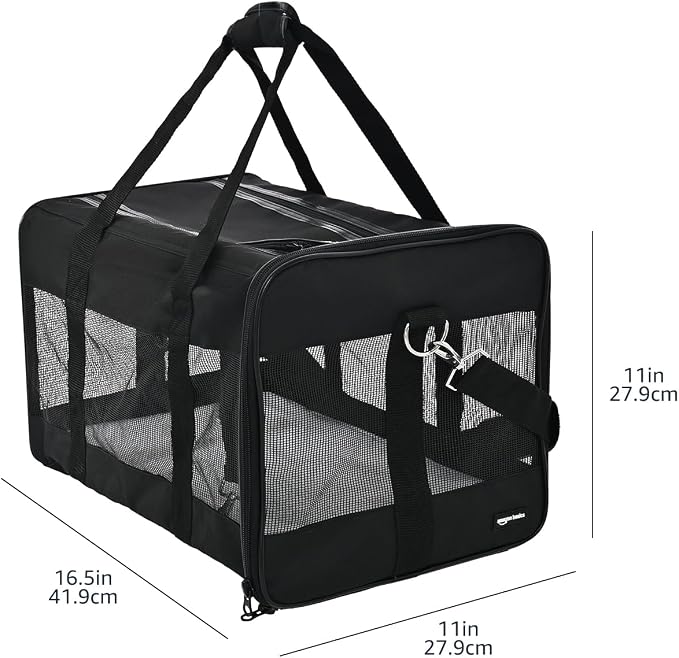 Amazon Basics Airline Approved Soft-Sided Mesh Pet Travel Carrier - Image 2