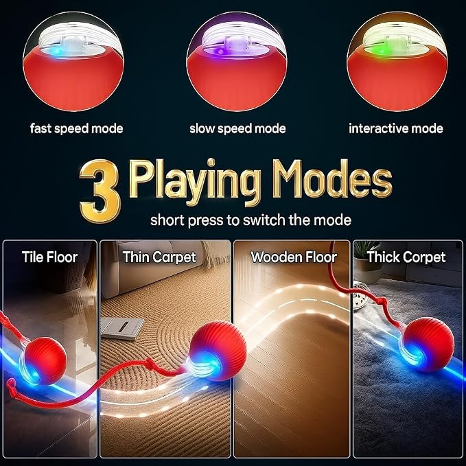 Interactive Electric Automatic Rolling Moving USB Rechargeable Self Activated - Image 7