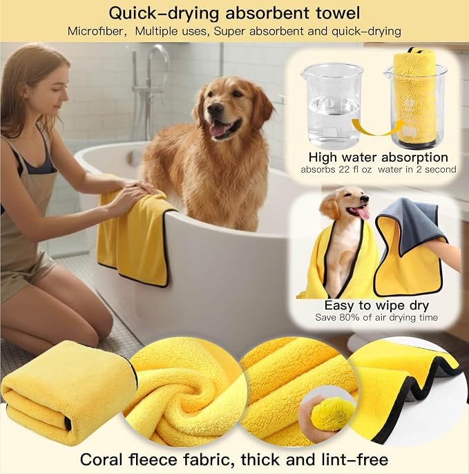 Cat&Dog Grooming Kit-6PCS for Cat Flea Comb, Dog Brush For Shedding, Pet Nail - Image 4