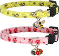 Cat Collar Breakaway, 2 Pack Cotton Cats Collars by Giecooh