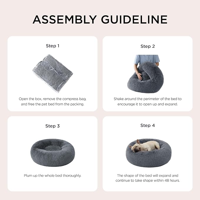 Bedsure Calming Dog Bed for Medium Dogs - Image 6