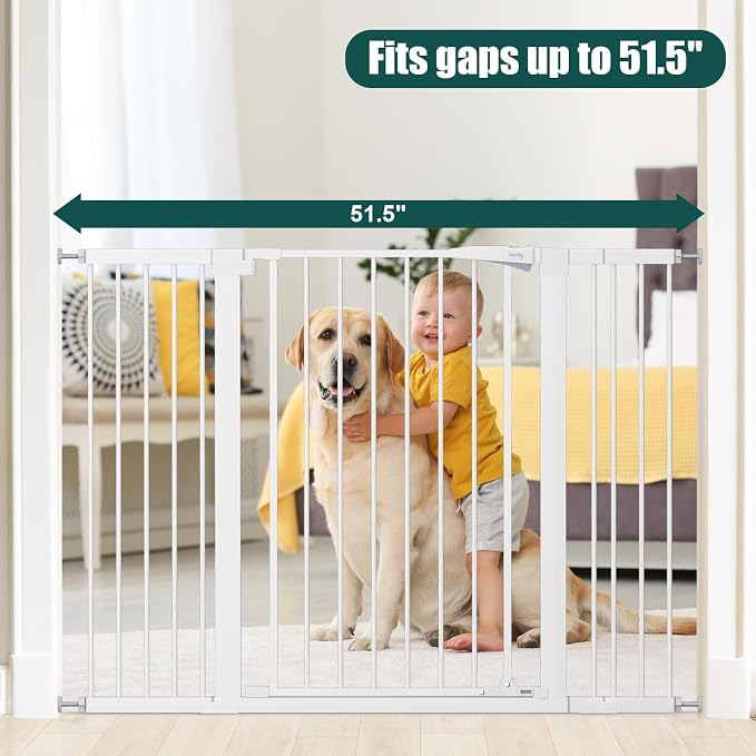 keny 36" Extra Tall Baby Gate for Stairs, 29.7-51.5" Adjustable Width Auto - Image 3