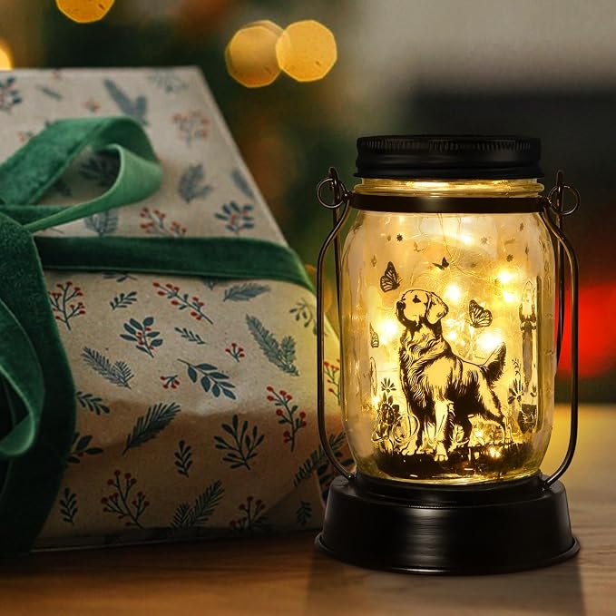Golden Retriever Gifts for Women/Men Golden Retriever Solar Lanterns Dog Mom - Image 5