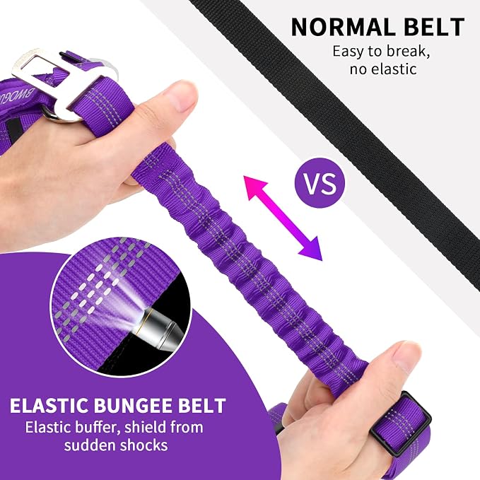 BWOGUE Pet Dog Cat Seat Belt Reflective Car Dog Headrest Restraint Leash - Image 3