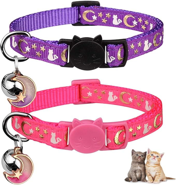 Baeuppit 2PCS Breakaway Cat Collars by Baeuppit
