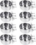 Tfwadmx 8 Pcs Bird Feeding Dish Cups, Parrot Food Bowl Clamp Holder Coop Cup by Tfwadmx