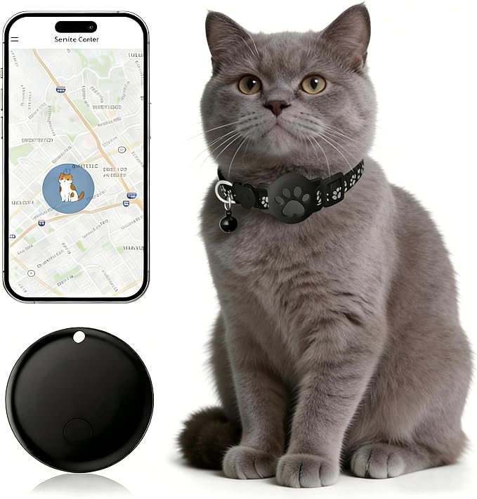 Pet Tracker, GPS Collar for Cats Smart tag, Waterproof Compatible by SimpleConvenientEfficie