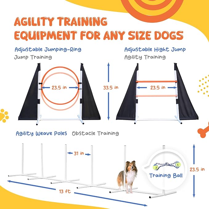 Agility Training Equipment for Dogs, Dog Agility Equipment for Backyard&Indoor - Image 5