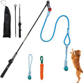 Flirt Pole for Dogs, Tether Tug Outdoor Dog Toy, Interactive Toys for Large by Unknown