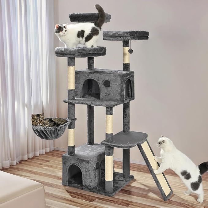 Amazon Basics Large Cat Tree Tower, 68 Inches - Image 7
