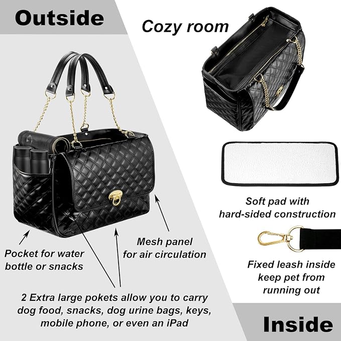 Fashion Dog Purse for Small Dogs - Image 3