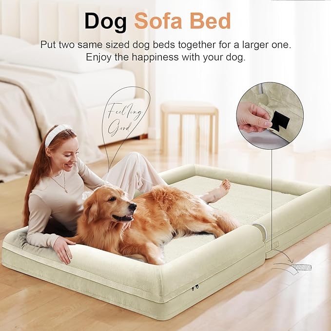 Large Dog Bed Orthopedic Washable: Beds Bolster XL Bed Big XLarge Dogs Egg - Image 3