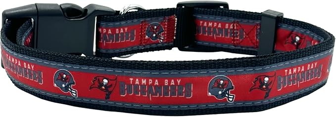 Pets First NFL Tampa Bay Buccaneers Licensed PET COLLAR, Large - Image 2