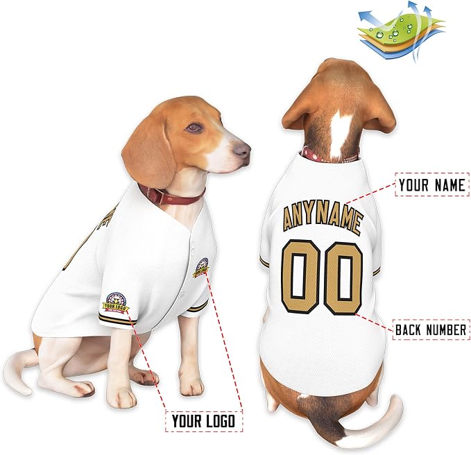 Custom Dog Baseball Jersey - Image 3