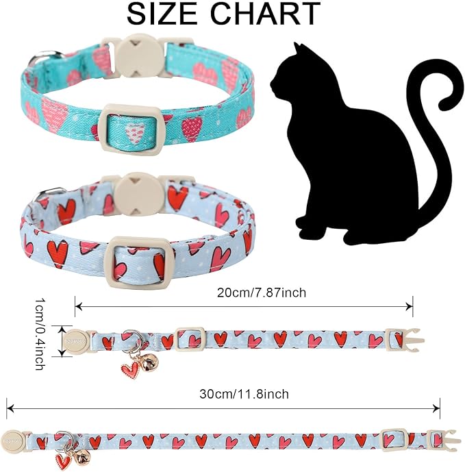 Cat Collar, 2 Pack Cat Collars Breakaway - Image 3